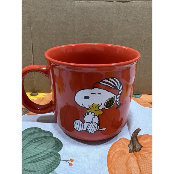 Peanuts Snoopy Woodstock Love Christmas Cocoa Coffee Soup Large Mug 24oz. - Picture 1 of 2